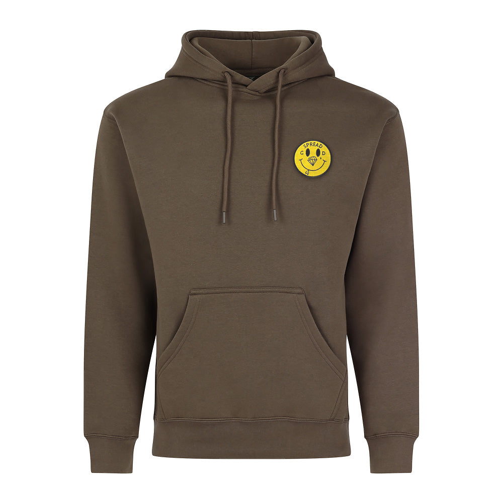 Spread Good Smile Patch Hoodie - Taupe – Spread Good Squad