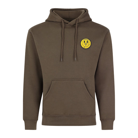 Spread Good Smile Patch Hoodie - Taupe