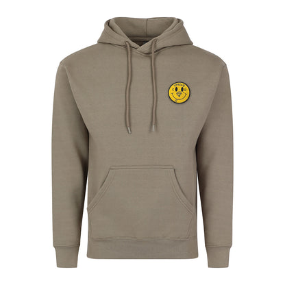 Spread Good Smile Patch Hoodie - Khaki